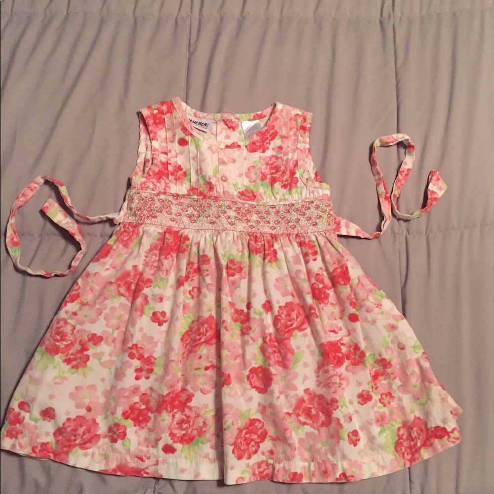 Blueberi boulevard smocked, floral, Sz 3T dress